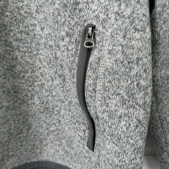 Patagonia Fleece Jacket Long Sleeve Zip Up Gray XXL Fits Like L Polyester - Picture 4 of 13